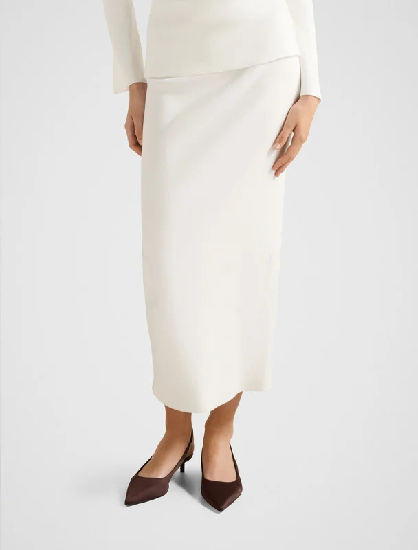 forever new  ARABELLA Ribbed Knit Midi Skirt for Women | Best Price UAE